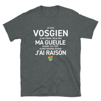 Thumbnail for T-shirt Vosgien gris foncé chiné - Je ne ferme pas ma gueule