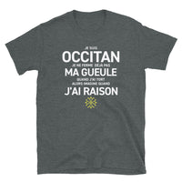 Thumbnail for T-shirt Occitan bleu marine dos - Je ne ferme pas ma gueule