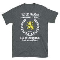 Thumbnail for T-shirt Aveyron bleu marine dos - Libres et égaux avec fierté