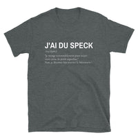 Thumbnail for T-shirt Alsace gris foncé chiné dos - Avoir du Speck avec humour