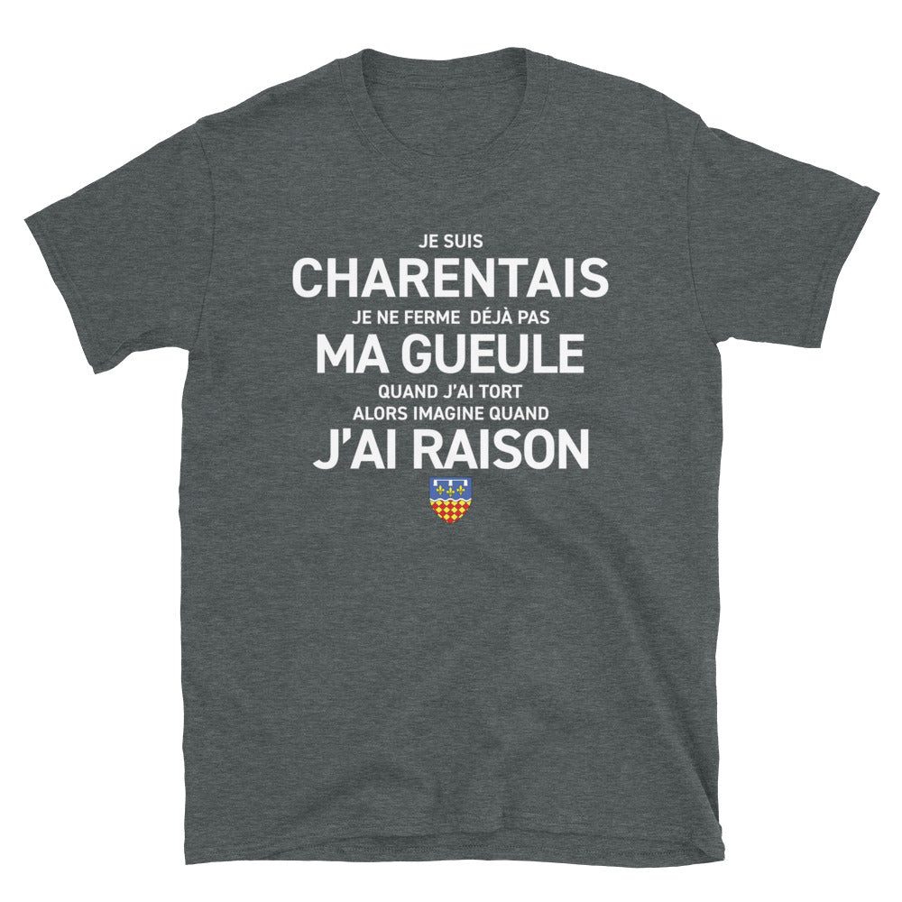 Charentais je ne ferme pas ma gueule - T-shirt Standard - Ici & Là - T-shirts & Souvenirs de chez toi