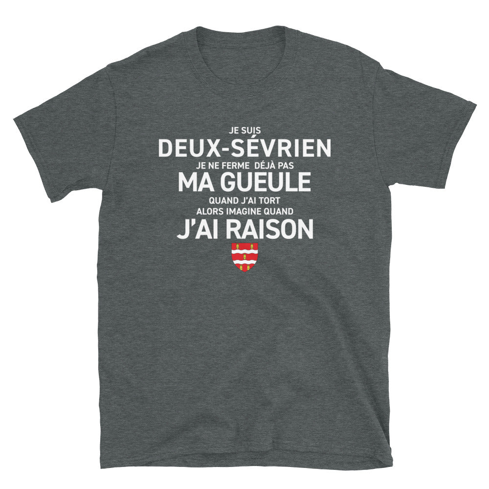 Deux-Sévrien gueule - Poitou - T-shirt standard - Ici & Là - T-shirts & Souvenirs de chez toi