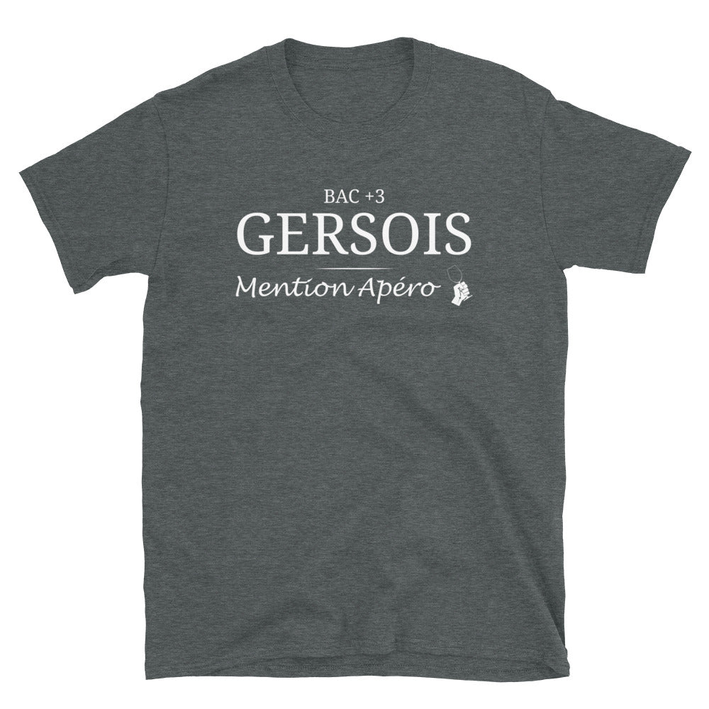 T-shirt Gersois noir dos - Bac + 3 mention Apéro