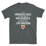 Je suis Héraultais je ne ferme pas ma gueule - T-shirt standard - Ici & Là - T-shirts & Souvenirs de chez toi