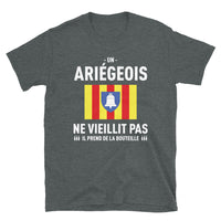 Thumbnail for Un Ariégeois ne vieillit pas il prend de la bouteille - T-shirt standard - Ici & Là - T-shirts & Souvenirs de chez toi