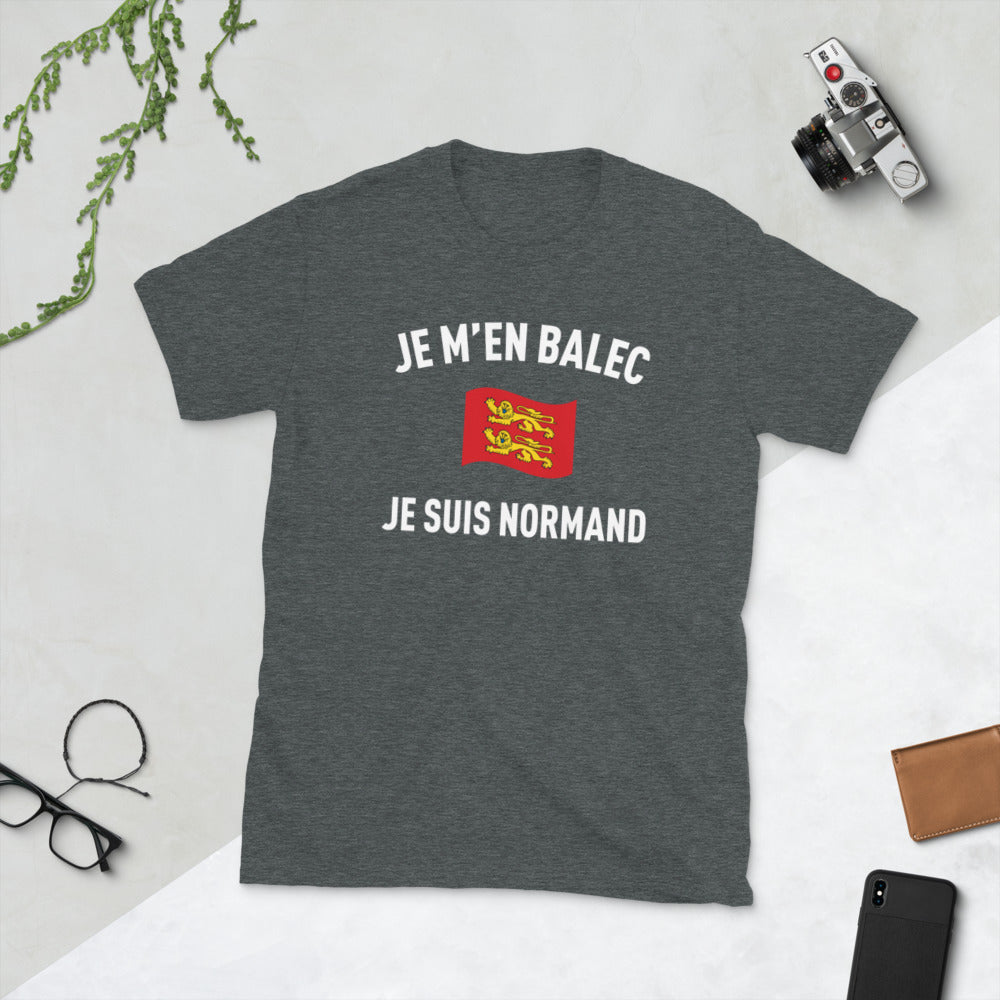 T-shirt Normand bleu marine dos - Je m'en Balec avec humour