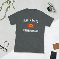 Thumbnail for T-shirt Normand bleu marine dos - Je m'en Balec avec humour
