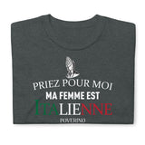 Priez pour moi ma femme est Italienne, Poverino - T-shirt standard