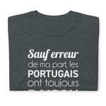 Sauf erreur de ma part - Portugais - T-shirt standard