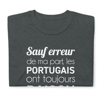 Thumbnail for Sauf erreur de ma part - Portugais - T-shirt standard