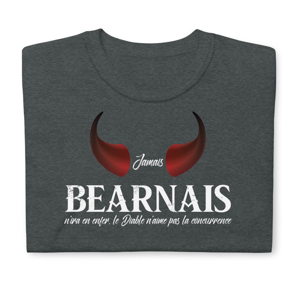 Jamais Béarnais n'ira en enfer, le Diable n'aime pas la concurrence - T-shirt standard fierté Béarn