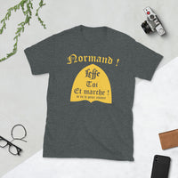 Thumbnail for T-shirt Normand bleu marine dos - Leffe toi et marche