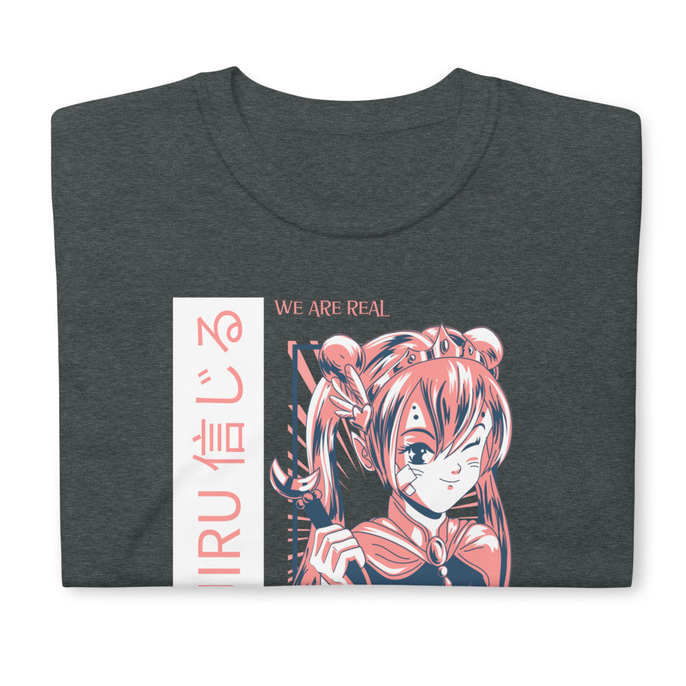 T-Shirt manga Shinjiru (croire) inspiré par Sailor Moon la jolie guerrière