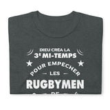 T-shirt humour Rugby, Dieu créa la 3e mi-temps