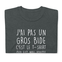 Thumbnail for T-shirt cadeau pour homme mûr j'ai pas un gros bide c'est le T-shirt qui est mal foutu