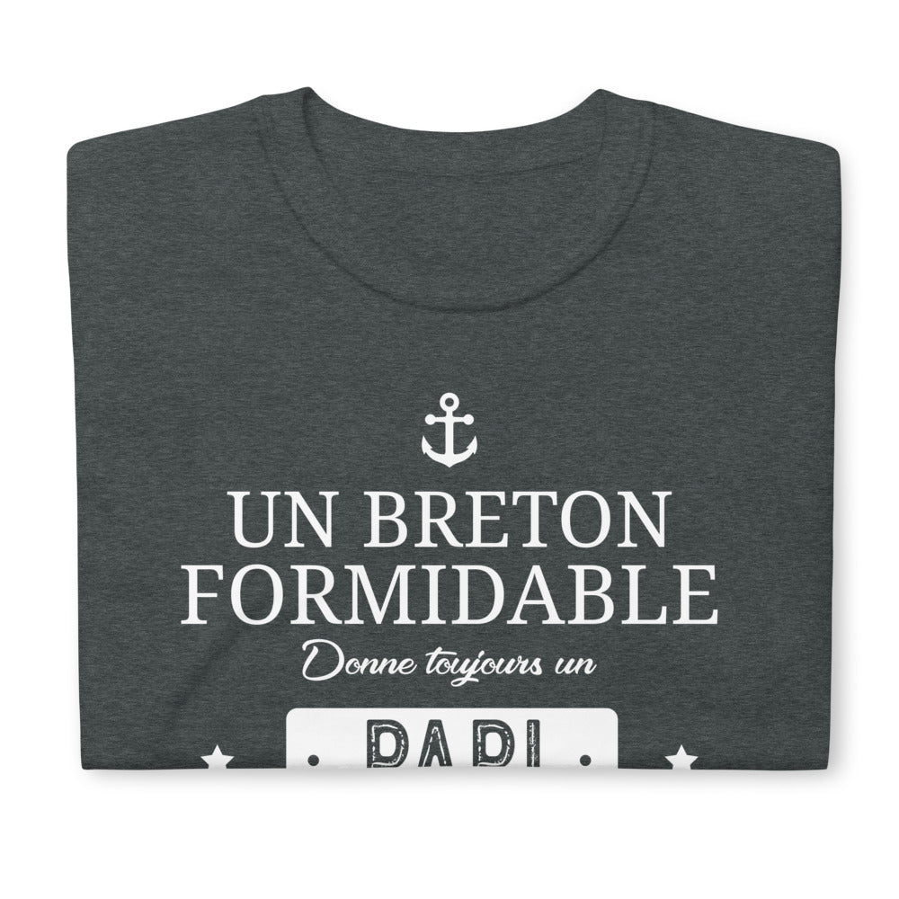 T-shirt cadeau humour Papi Breton - Fête des grands-pères