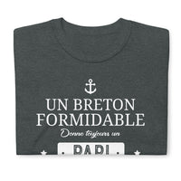Thumbnail for T-shirt cadeau humour Papi Breton - Fête des grands-pères