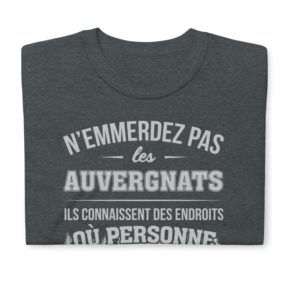 T-shirt idée cadeau humour Auvergnats - N'emmerdez pas les Auvergnats