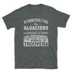 T-shirt idée cadeau humour Alsacien ne les emmerdez pas. Alsace