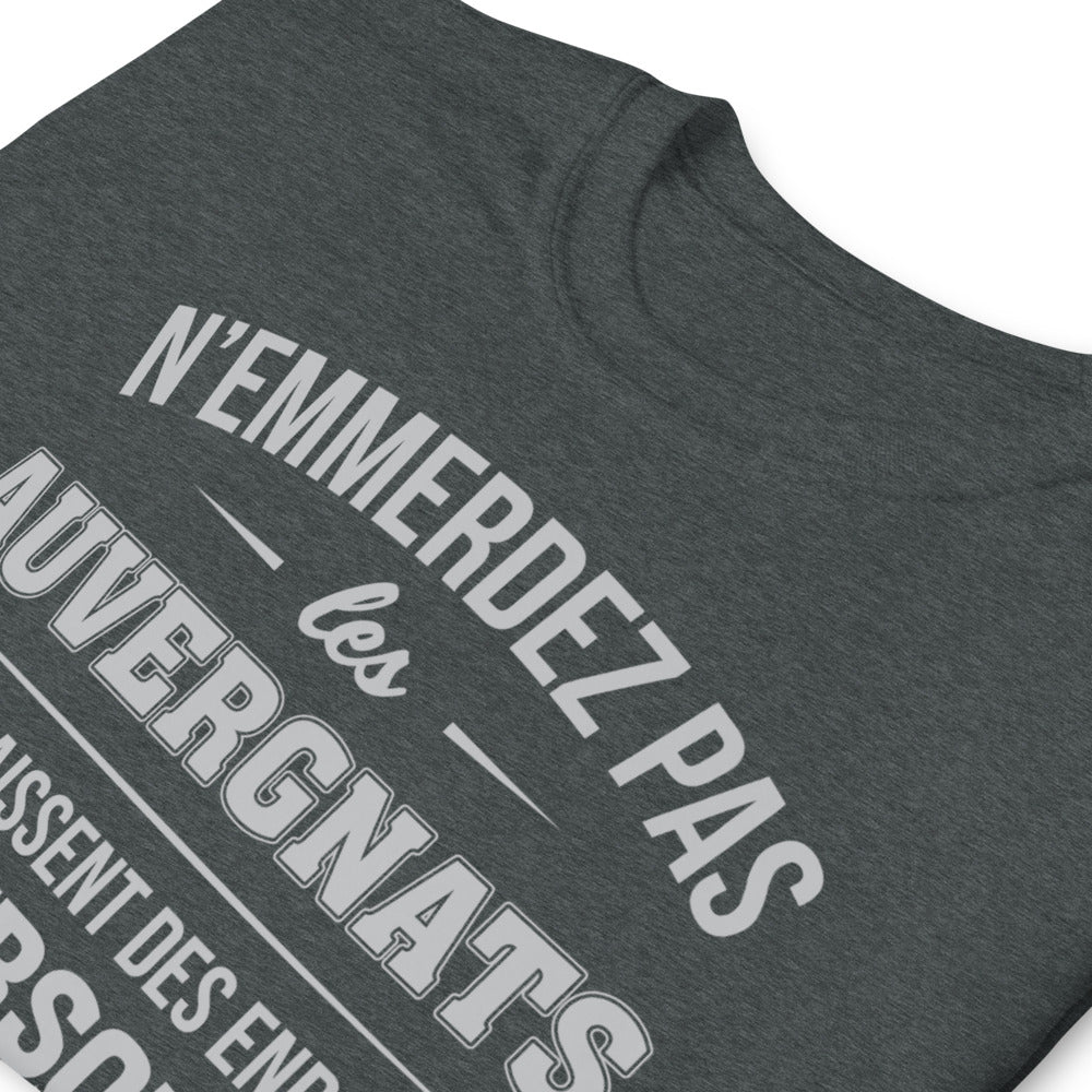 T-shirt idée cadeau humour Auvergnats - N'emmerdez pas les Auvergnats