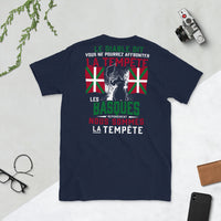 Thumbnail for T-shirt Basques noir dos - Les Basques répondirent nous sommes la tempête