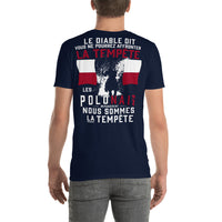 Thumbnail for T-shirt Pologne bleu marine - Les Polonais répondirent : tempête