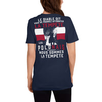 Thumbnail for T-shirt Pologne gris foncé chiné - Les Polonais répondirent : tempête