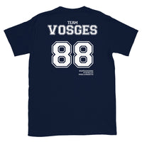 Thumbnail for T-shirt Vosges 88 gris foncé chiné dos - Fierté et humour français