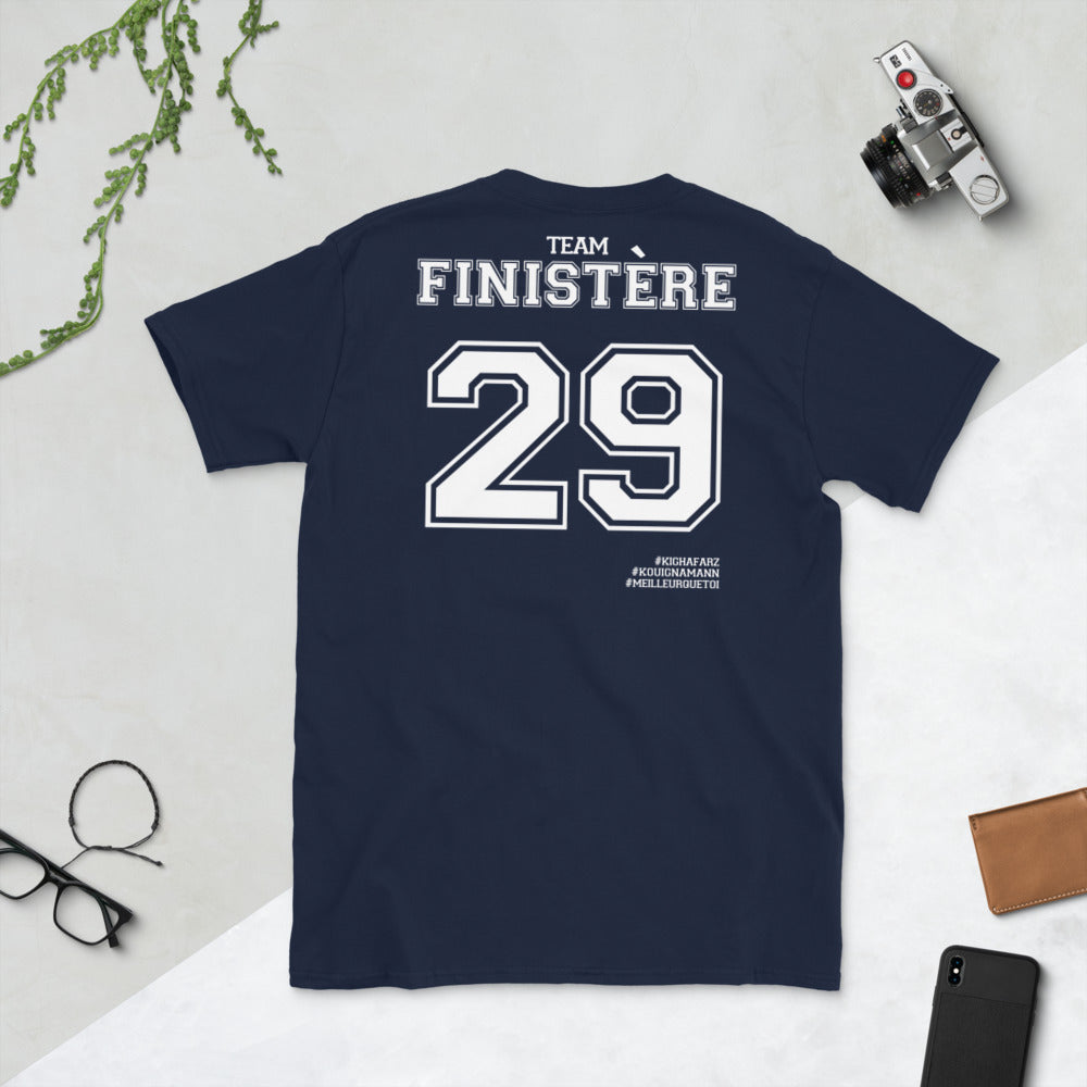 T-shirt Bretagne gris foncé chiné dos - Fierté Finistère 29