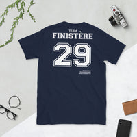 Thumbnail for T-shirt Bretagne gris foncé chiné dos - Fierté Finistère 29