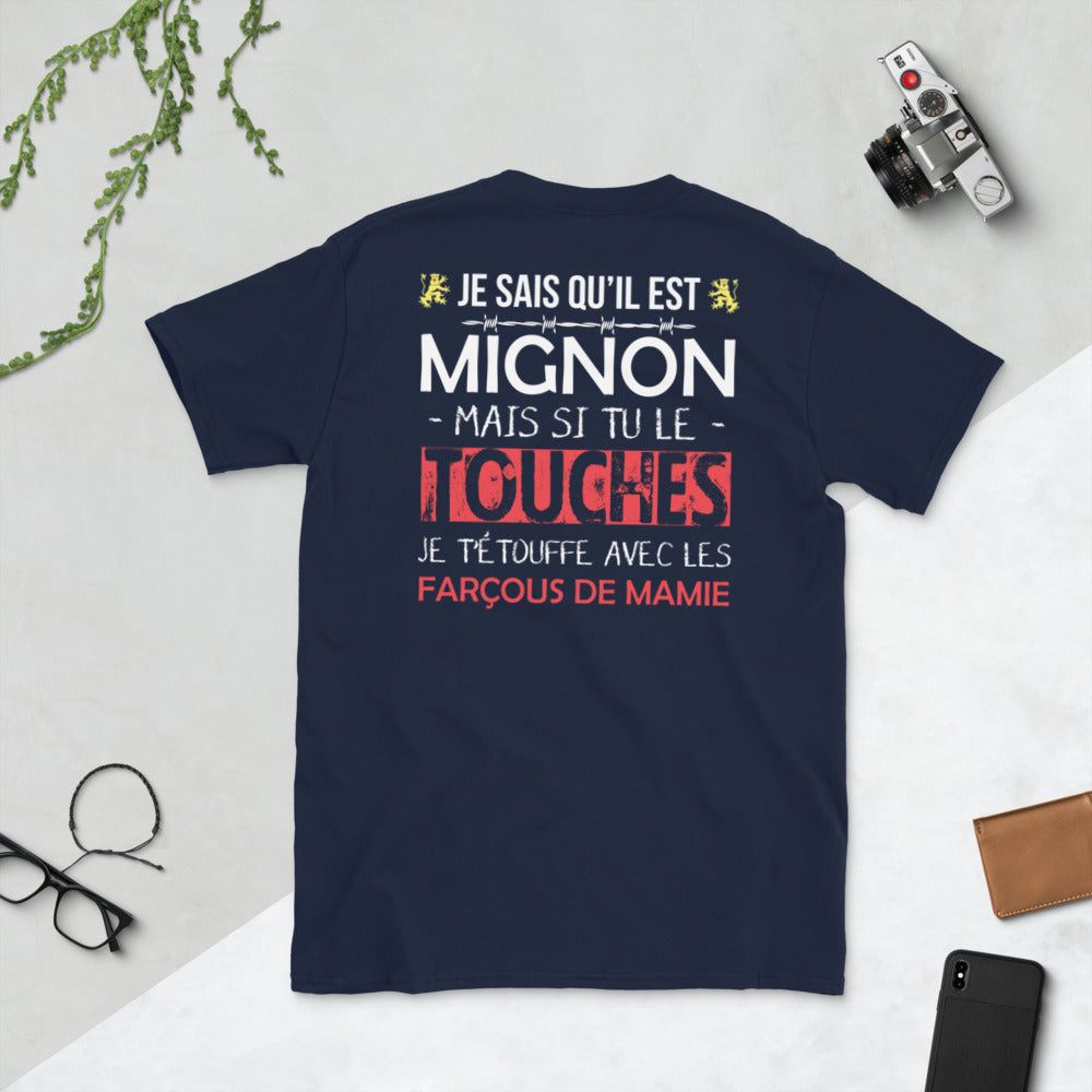 T-shirt Aveyron noir dos - Amour et fierté en coton doux