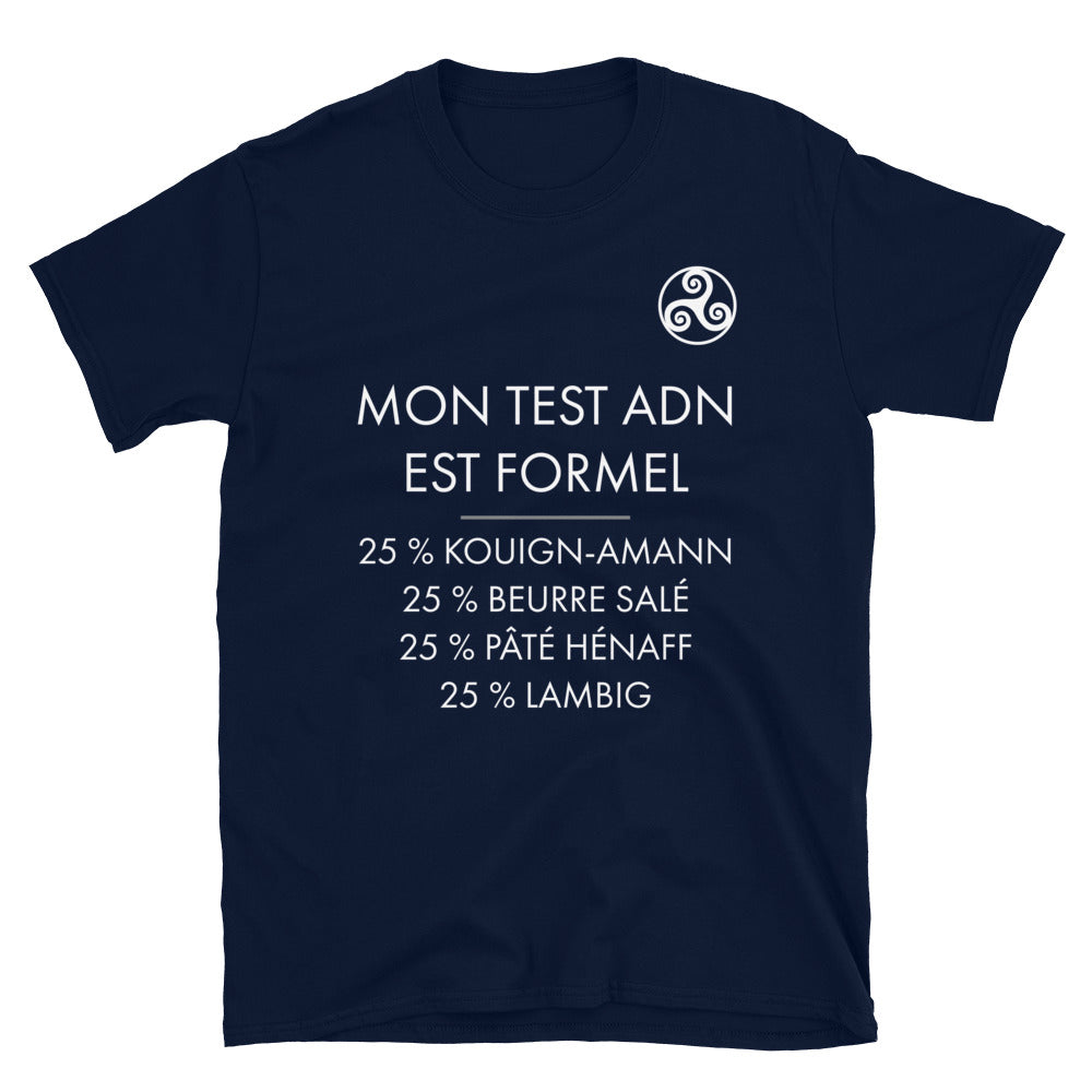 Breton (ne) : Test ADN - T-shirt standard - Ici & Là - T-shirts & Souvenirs de chez toi