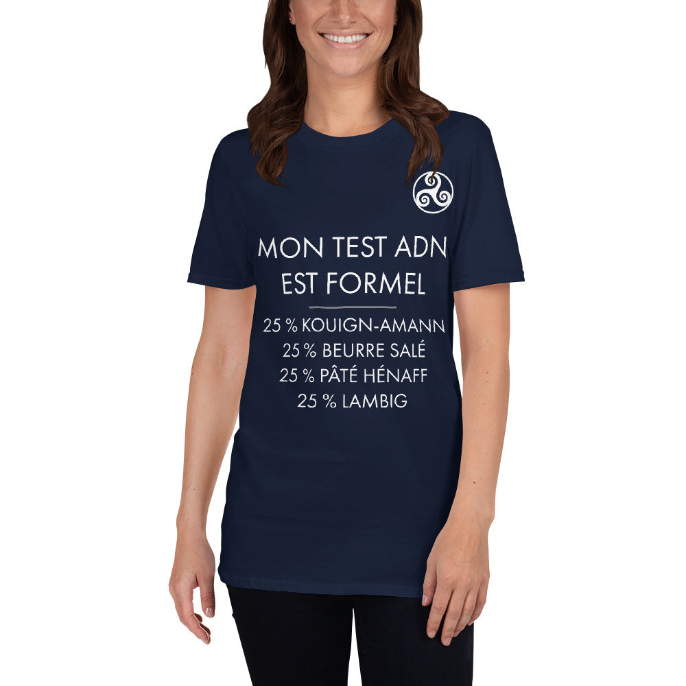 Breton (ne) : Test ADN - T-shirt standard - Ici & Là - T-shirts & Souvenirs de chez toi