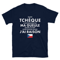 Thumbnail for T-shirt Tchèque noir dos - Je suis Tchèque je ne ferme pas ma gueule