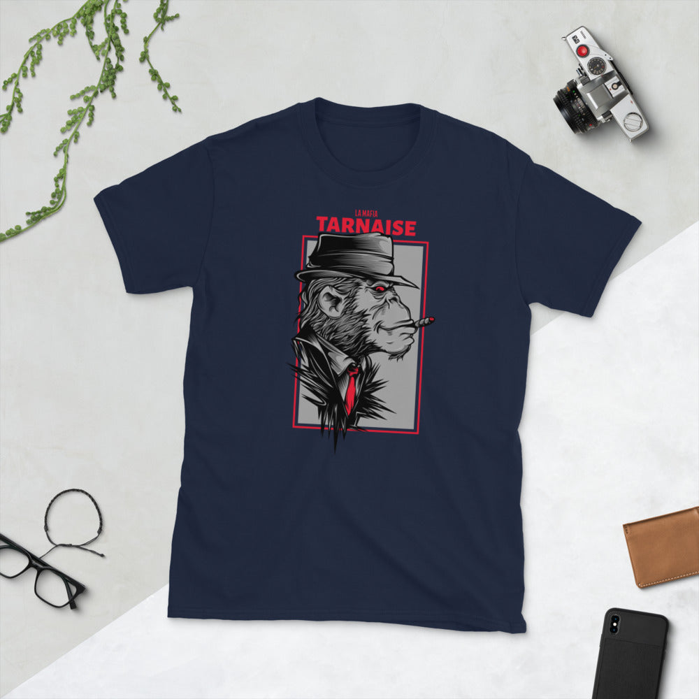 T-shirt Tarnais noir dos - design graphique humoristique