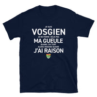 Thumbnail for T-shirt Vosgien bleu marine dos - Je ne ferme pas ma gueule