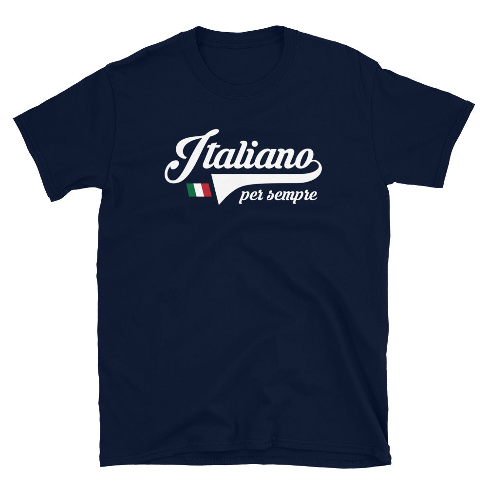 T-shirt Italie noir dos - Italiano per sempre en italien