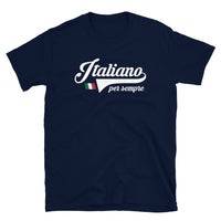 Thumbnail for T-shirt Italie noir dos - Italiano per sempre en italien
