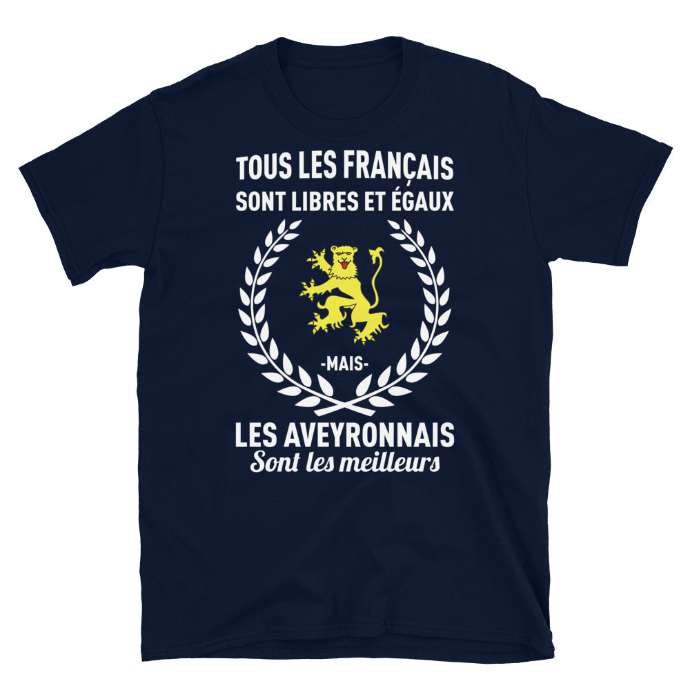 T-shirt Aveyron noir dos - Libres et égaux avec fierté