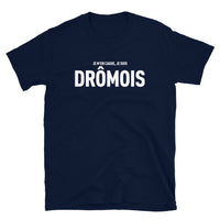 Thumbnail for T-shirt Drôme bleu marine dos - Je m'en cague je suis Drômois