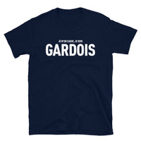 Thumbnail for T-shirt Gard bleu marine dos - Je m'en cague, fierté locale