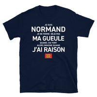 Thumbnail for T-shirt Normand bleu marine dos - Je ne ferme pas ma gueule