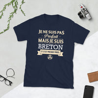 Thumbnail for T-shirt Bretagne noir dos - Je ne suis pas parfait mais fier