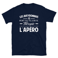 Thumbnail for T-shirt Aveyron noir dos - Thérapie des Aveyronnais