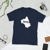 Thumbnail for Love 12 - Aveyron Carte - T-shirt unisexe standard - Ici & Là - T-shirts & Souvenirs de chez toi