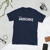 T-shirt Ardéchois noir - Fierté locale avec humour