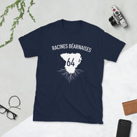 Thumbnail for T-shirt Béarn gris foncé chiné - Racines et fierté locale