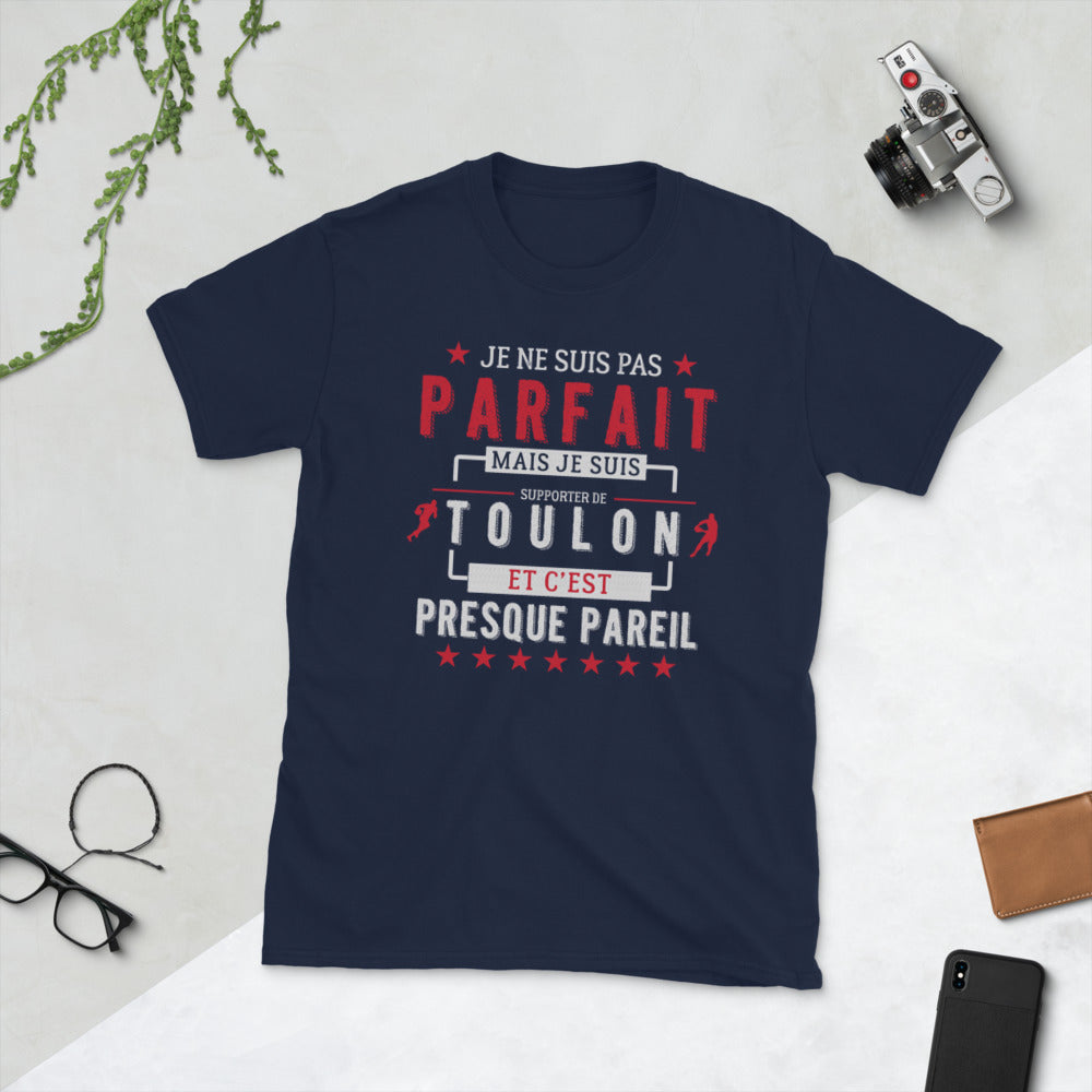 T-shirt Toulon noir dos - Je ne suis pas parfait supporter