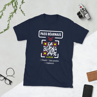 Thumbnail for T-shirt Béarn gris foncé chiné dos - Pass sanitaire évident