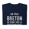 T-shirt Bretagne noir - Ne subit pas la pression, il la boit